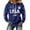 Hot Pink, variant on Women's Fashion 250th Anniversary Knit Loose Neck Hooded Top, Size S-3XL