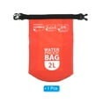 thumbnail image 3 of Uxcell Floating Waterproof Dry Bag, 2L Float Dry Bag Roll with Clear Window, Red, 3 of 6
