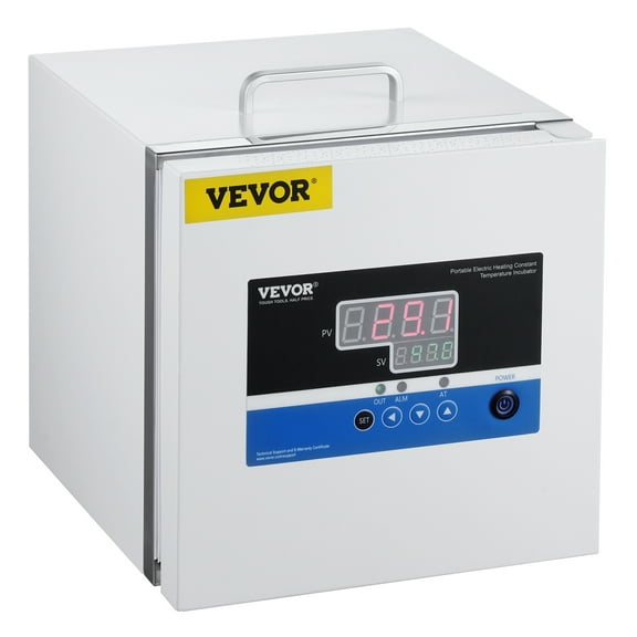 VEVOR Lab Incubator, 6L, PID Temperature Control RT 5-65℃, Scientific Digital Incubator,Constant-Temperature Microbiological Laboratory Incubator for Lab Cell Culture Seed Germination Medical Science