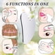 thumbnail image 5 of Herramienta facial Gua Sha Nuanchu de acero inoxidable plateada con funda, 5 of 7