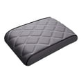 thumbnail image 1 of Cojín para caja central de coche, almohadilla universal de silicona de cuero PU para reposabrazos de coche Gris, 1 of 9