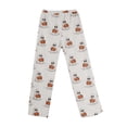 thumbnail image 5 of Trgacdwlo Halloween Women's Fleece Pajama Pants Funny Pumpkin Fuzzy Pajama Pants Fall Winter Thermal Lounge Pants Women, 5 of 9