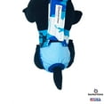 thumbnail image 5 of Barkertime Blue Camo on Sky Blue Escape-Proof Premium Waterproof Dog Diaper Overall - Made in USA, 5 of 8