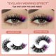 thumbnail image 4 of 7 pares de pestañas de colores, pestañas de maquillaje, pestañas con color, pestañas arcoíris para extensiones de pestañas de maquillaje, 4 of 5