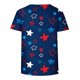 thumbnail image 4 of Fiudx Liquidación de Ahorros de Verano Blusa de Manga Corta con Estampado de Día Independiente para Mujer, Blusa con Cuello Redondo, 4 of 5