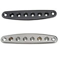 thumbnail image 2 of 1x Electric Guitar Bridge String Thru Body Ferrules Bushing Mounting Plate 8-Hole, 2 of 11