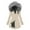 Khaki, variant on Wensltd Letter Printed Hooded Cotton Padded Coat for Women Fleece Lined Long Sleeve Warm Jacket Zip Up Black