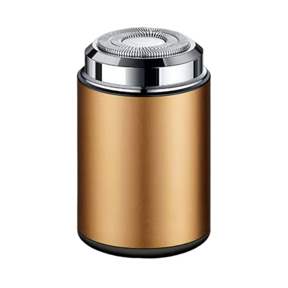 tredstone Trousse de Soins pour Barbe Imperméable Mini Corps en Métal Facile à Nettoyer Poignée Facile Barbe du Visage Or