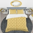 thumbnail image 2 of Designart 'Golden Geometric I' Mid-Century Modern Duvet Cover Set, 2 of 4