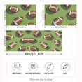 thumbnail image 2 of Yayeee Pillowcase King Size Set of 2 Satin Wrinkle Resistant Pillow Case, Game Day Footballs, 2 of 8