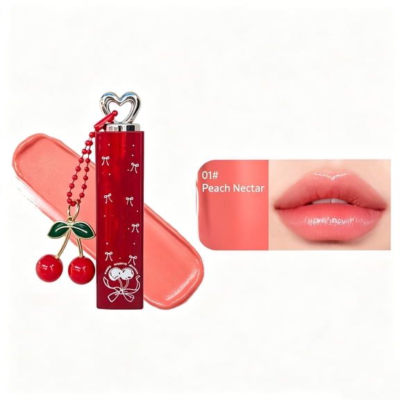 Temperature Changing Lip Balm, Moisturizing Tinted Pink Lip Gloss, Portable and Long-Lasting Lip Makeup 0.13 ounces