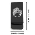 thumbnail image 2 of Stainless Steel Tribal Scorpio Zodiac (Scorpion) Classic Slim Money Clip Credit Card Holder, 2 of 2