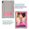 thumbnail image 3 of Goldcherry Lenovo Tab E10 10.1 Inch Case, Hybrid Heavy Duty Defender Shockproof Protective with Built-in Kickstand for Lenovo Tab E10 (TB-X104F) 10.1 Inch 2018(Gray+Pink), 3 of 6