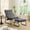 Gray, variant on Jopath Outdoor Lounge Chair with Ottoman, Comfy Sling Recliner Chair with Puffy Cushion and Foot Stool for Living Room Bedroom Reading Room Gray