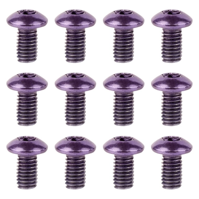 Almencla 12 Pieces Bike Brake Disc Bolts Riding Replacement Outdoor Brake Disc Screws
