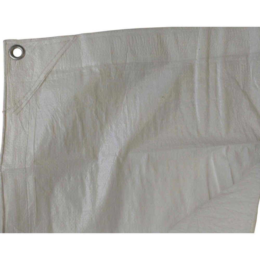 20 x 30 Fire Retardant Canopy Tarp WHITE Super Tent Car Boat Cover