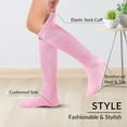 thumbnail image 2 of 1Pair Slouch Socks Women Knit Knee High Boot Long Sock Cotton Tube Scrunch Sock for Women, 2 of 8
