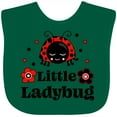 thumbnail image 3 of Inktastic Little Ladybug with Flowers Boys or Girls Baby Bib, 3 of 4