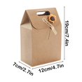 thumbnail image 3 of Boîte Cadeau en Papier Kraft, Design Fleur Séchée, Emballage Couleur Unie, Sac Cadeau d'Anniversaire, Solution Élégante pour Occasions Spéciales, Style Fait Main, Décoration Florale Cadeau Hzhnb / Papier, Brun, 3 of 8