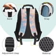 thumbnail image 4 of Pzuqiu Flower Dragon Kids Backpack for Students Age 6-18 Breathable Large Capacity 17 Inch Schoolbag for Preschool Elementary Middle High School Back to School Travel Use, 4 of 7