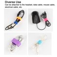thumbnail image 4 of 50pcs/set Magic Colorful Cable Winder Cord Organizer Cable Winder Cord Earphone PC Computer Wire Line Holder Universal Rope Bandage, 4 of 7