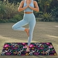 thumbnail image 5 of Xixirimido Gym Car Seat Cover Towel Sweatproof Protector for Post-Workout Large Universal Front Seat Mat Non-Slip for Cars, Trucks, SUVs, Skulls Colorful Flowers, 5 of 8