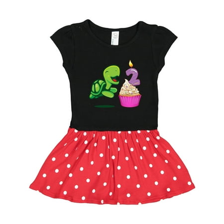 

Inktastic 2nd Birthday Turtle Gift Toddler Girl Dress