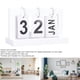 thumbnail image 4 of Calendario De Escritorio De Madera, Calendario De Madera Con Tapa De Pie, Pantalla Grande Perpetua Vintage, Multiusos, Fácil De Leer Para Estudiar, 4 of 7