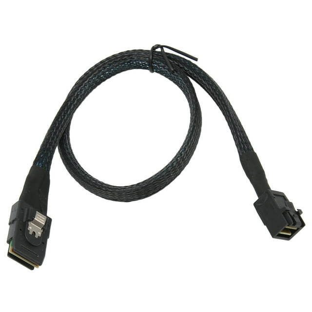 Mini SAS 8643 To 8087 Cable, High Speed Tinned Copper Core Internal Mini SAS Cable 12Gbps Transmission Flexible Abrasion Resistant for Computer 0.5m/19.7in,1m/39.4in