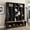 Black, variant on Modern Hall Tree with Storage Bench, Entryway Coat Rack with 8 Hooks, Shoe Cabinet with 5 Cube Compartments and Shelves, Multifunctional Mudroom Organizer for Entryway, Hallway, Living Room