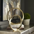 thumbnail image 2 of Uttermost Jimena 2-Piece Contemporary Aluminum Ring Sculpture Set in Gold, 2 of 2