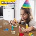 thumbnail image 3 of Creative Kids Window Paint Art Stickers Kit for Kids - Make Your Own 24 Suncatchers Set Age 6+, 3 of 9
