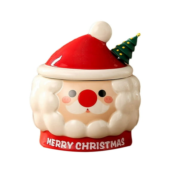 Kezqiaxn Christmas Coffee Mugs Cartoons Ceramic Mug Novelty with Handle Enamel Mugs Hot Chocolate Mugs for Valentines Day Christmas Mom