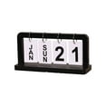 thumbnail image 3 of Dianli Gifts Desk Calendar Wooden Perpetual Flip Calendar Vintage Desktop Flip Blocks Calendar Wooden Block Calendar for Student Dorm Room Desk Home Office Living Room Bedroom Decor, 3 of 8
