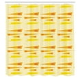 thumbnail image 3 of Ambesonne Burnt Orange Shower Curtain, Geometric Summer Forms, 69"Wx75"L, Yellow Marigold and Cream, 3 of 5
