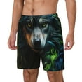 thumbnail image 1 of Fotbe Realistic Style Colorful Wolf A Traje de Baño para Hombre – Shorts de Natación de Secado Rápido con Forro y Bolsillos-3X-Large, 1 of 6