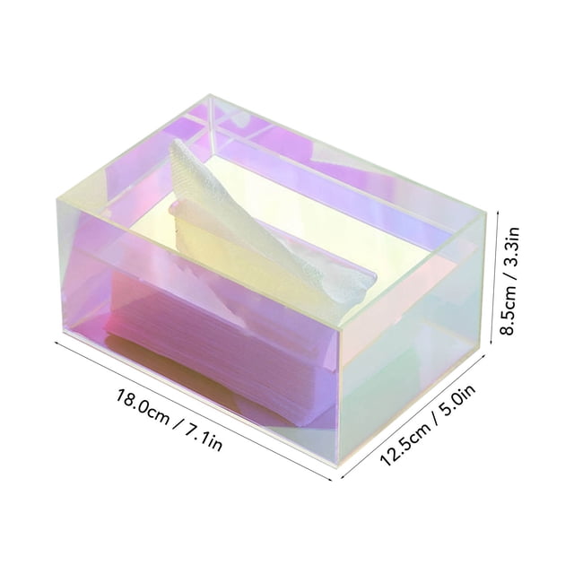 Soporte para caja de pañuelos Acrílico transparente BuyWeek