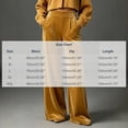 thumbnail image 3 of Karymi Solid Velvet Wide Leg Pants Woman, Elastic High Waist Pleated Full‑Length, Drapey Casual Pants with Side Pockets, 3 of 5