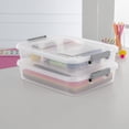 thumbnail image 6 of Sterilite 6.2 Quart Modular Latch Box, Clear Plastic Storage Box with Write-on ID Latches, Gray, 6 of 12