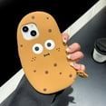 thumbnail image 3 of 3D Cute Potato Soft Case for iPhone 15 Pro,Cartoon Kawaii Potato with Pendant Kids Teens Girls Women Creative Character Soft Shockproof Silicone Case for iPhone 15 Pro 6.1 inch 2023, 3 of 14