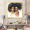 thumbnail image 3 of Designart 'Portrait of Two African American Women' Modern Framed Art Print, 3 of 4