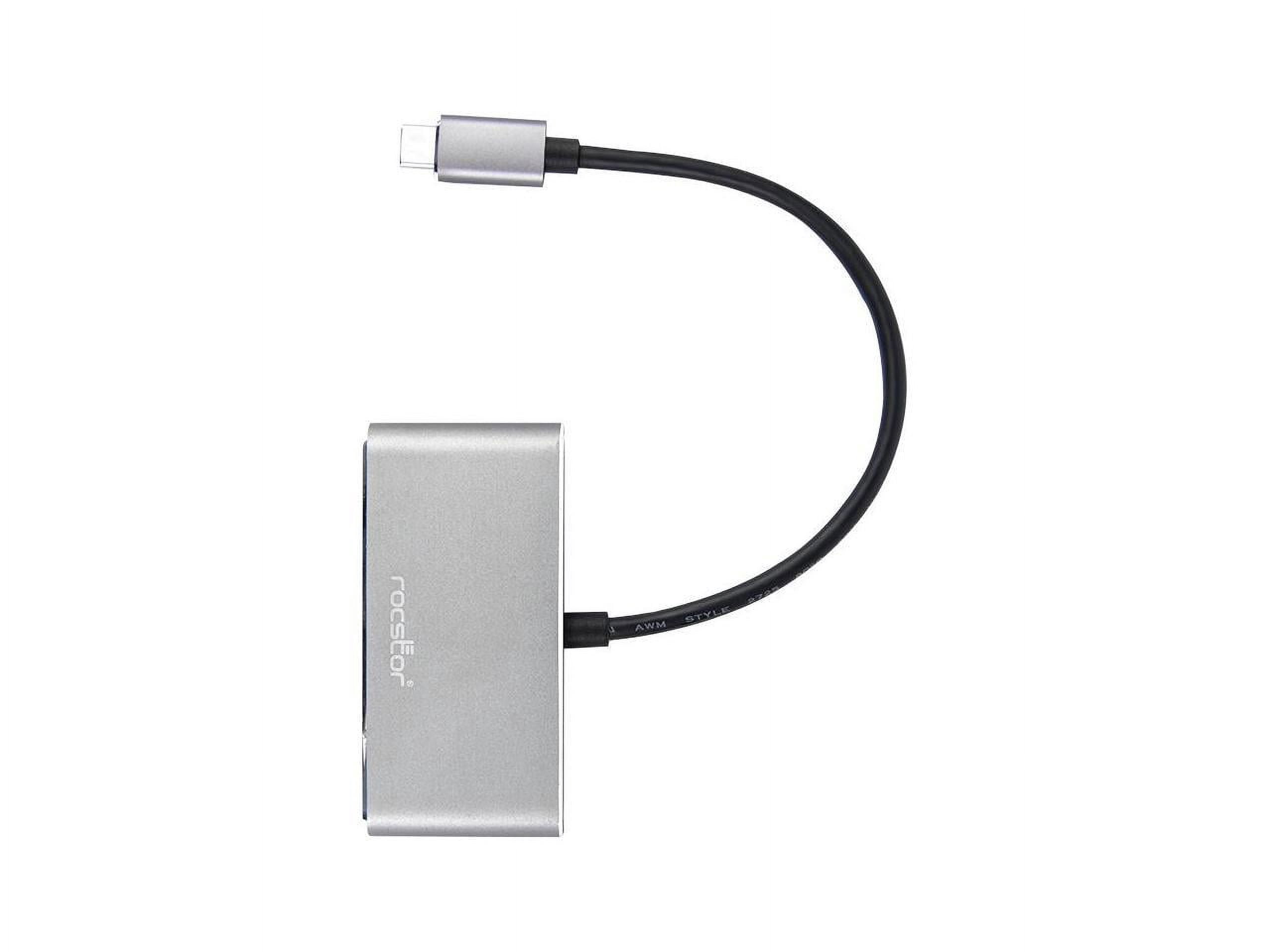 Rocstor Premium USB C Hub 4 Port USB-C to USB-A 3x and USB-C 1x