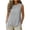 Gray, variant on Tank Tops for Women Sleeveless Solid Color Round Neck Bust Pleated Loose Casual Blouse