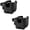 All Black & All Black, variant on Stroller Cup Holder with Phone Holder, Bike Cup Holder, Universal Cup Holder for Uppababy Nuna Doona Strollers, 2-in-1 Cup Phone Holder for Walker Wheelchair Scooter Accessory Deep Blue