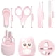 thumbnail image 2 of Manicura para bebés|Kit 4 en 1 con estuche, cortaúñas, tijeras, lima y pinzas|Kit de cuidado de uñas para bebés y niños pequeños|Protección especial para bebés recién nacidos(rosa), 2 of 5