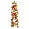 thumbnail image 2 of WREESH Autumn Maple Leaf Berry Pumpkin Garland Window Wicker Decoration Door Hang, 2 of 2