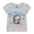 thumbnail image 3 of Disney Nightmare Before Christmas Jack Skellington Sally Short Sleeve Shirt (Girls), 3 Pack, Sizes 3T-10, 3 of 9