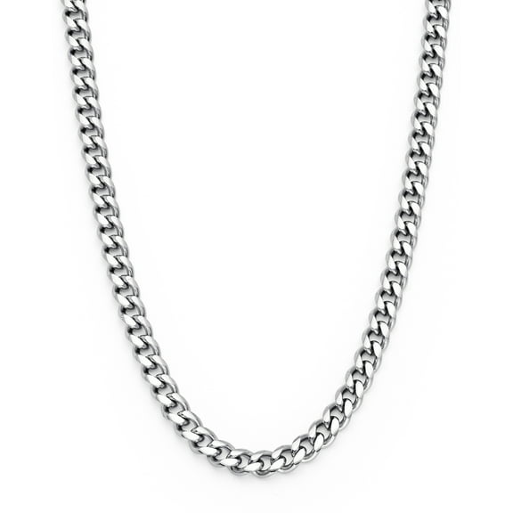 Metal Masters Mens Stainless Steel Curb Chain Necklace 4mm 24