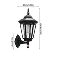 thumbnail image 2 of Outdoor Solar Wall Lamp with Clear Glass Panels and Motion, Black Vintage Wall Sconce for Front Porch Lighting, 2 of 5
