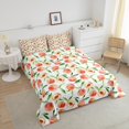 thumbnail image 4 of Erosebridal Teens Peach Bedding Comforter Set, Fruit Print Comforter Sets , Cartoon Reversible Down Comforter, Microfiber Room Decorative, 2 Pieces, 4 of 8